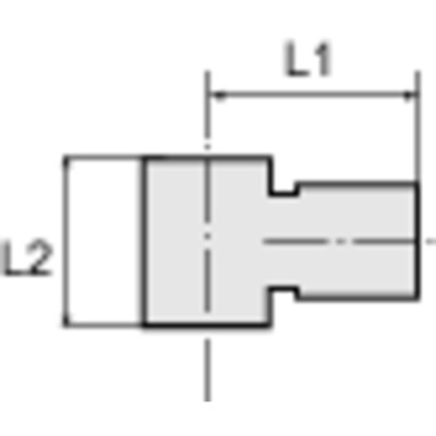 Produktbild von RIEGLER® - L-Ringstück, G 1/4", für Schlauch-Außen-Ø 8mm, Edelstahl 1.4404