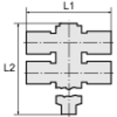 Produktbild von RIEGLER® - T-Mehrfachverteiler 4-fach »click-clock«, drehbar, G 1/4" A Ø 8mm