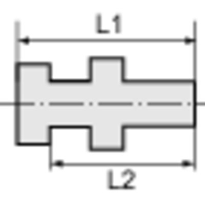 Produktbild von RIEGLER® - Schottverschraubung, G 3/8" A, G 1/4" I, Edelstahl 1.4571