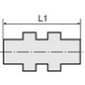 Produktbild von RIEGLER® - Gerade Schott-Steckverbindung »metallica«, M14x1,0, Messing vernicke