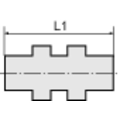 Produktbild von RIEGLER® - Gerade Schott-Steckverbindung »metallica«, M14x1,0, Messing vernicke