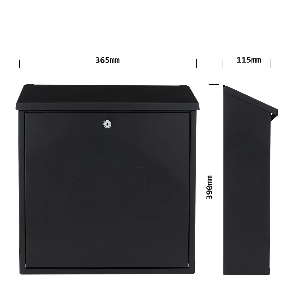 Rottner Briefkasten Firenze schwarzgrau Produktbild img4 L