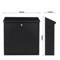 Rottner Briefkasten Firenze schwarzgrau Produktbild img4 S