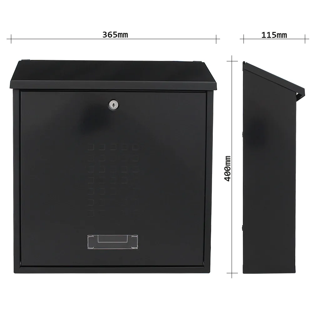 Rottner Briefkasten Bolzano schwarzgrau Produktbild img4 L