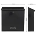 Rottner Briefkasten Bolzano schwarzgrau Produktbild img4 S