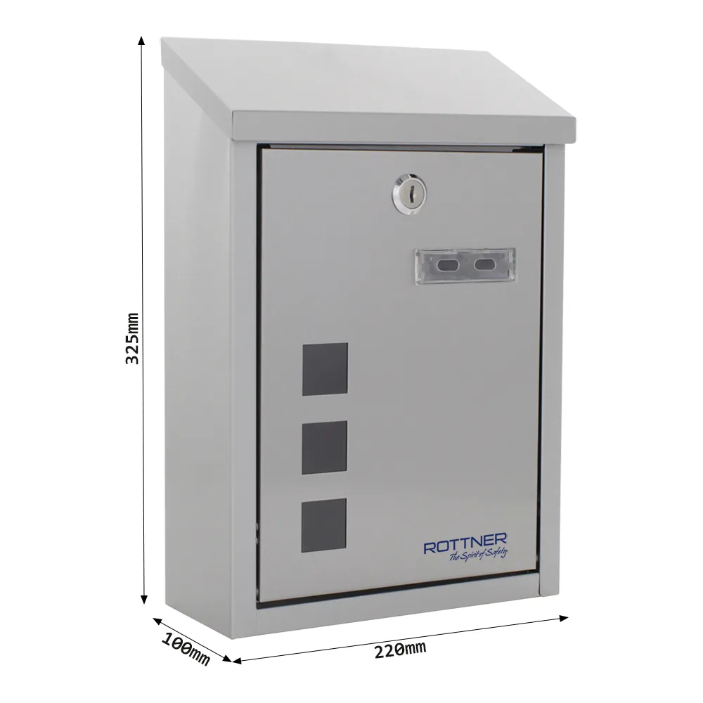 Rottner Briefkasten Casa Inox Produktbild img4 L