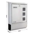 Rottner Briefkasten Corto Inox Produktbild img3 S