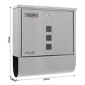 Rottner Briefkasten Costa Inox Produktbild img4 S