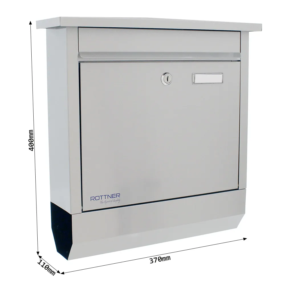 Rottner Briefkasten Lettero Inox Produktbild img4 L
