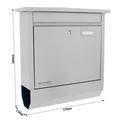 Rottner Briefkasten Lettero Inox Produktbild img4 S