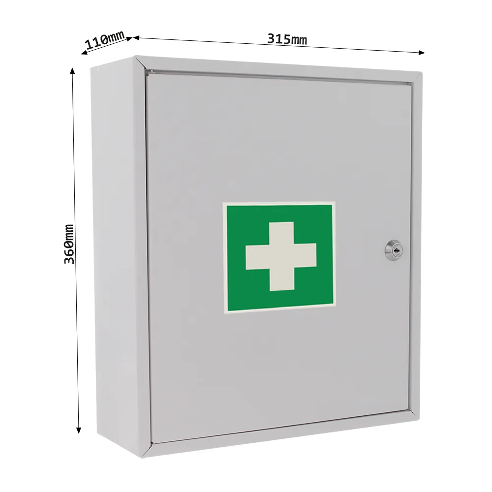 Rottner Medikamentenschrank MK1 Zylinderschloss weiß Produktbild img4 L