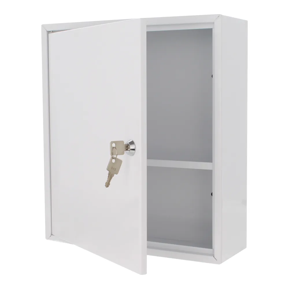 Rottner Medikamentenschrank MK1 Zylinderschloss weiß Produktbild img2 L