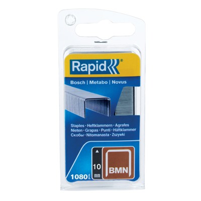 Produktbild von Rapid® - Klammern BMN/10mm Stahl (verzinkt) 1.080er Pack, 40109557