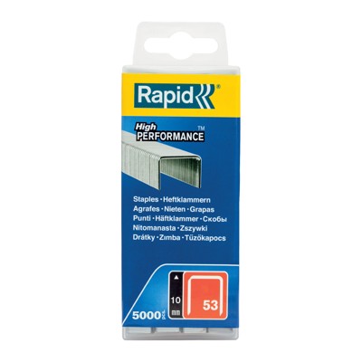 Produktbild von Rapid® - Klammern 53/10mm Stahl (verzinkt) 5.000er Pack, 40303085