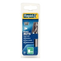 Produktbild von Rapid® - Blindnietmuttern M4 + Bohrer 20er Pack, 5000671