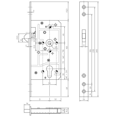 Produktbild von KFV - OT-ST-schlo., m.Hakenf., SSP, 1631, PZ,D65,E72,VK8,F,20 rund, altsilber l