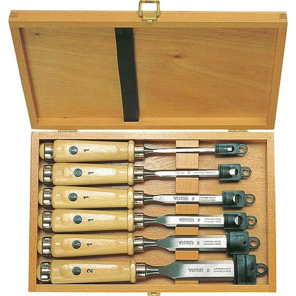 ULMIA Stechbeitel-Satz 174HK 6-teilig in Holzkassette Produktbild img1 L