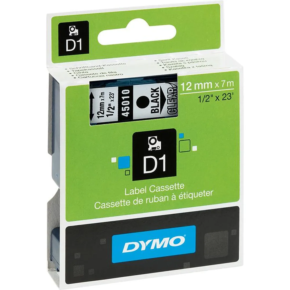 DYMO Schriftband D1, Bandbreite 12mm Produktbild img1 L