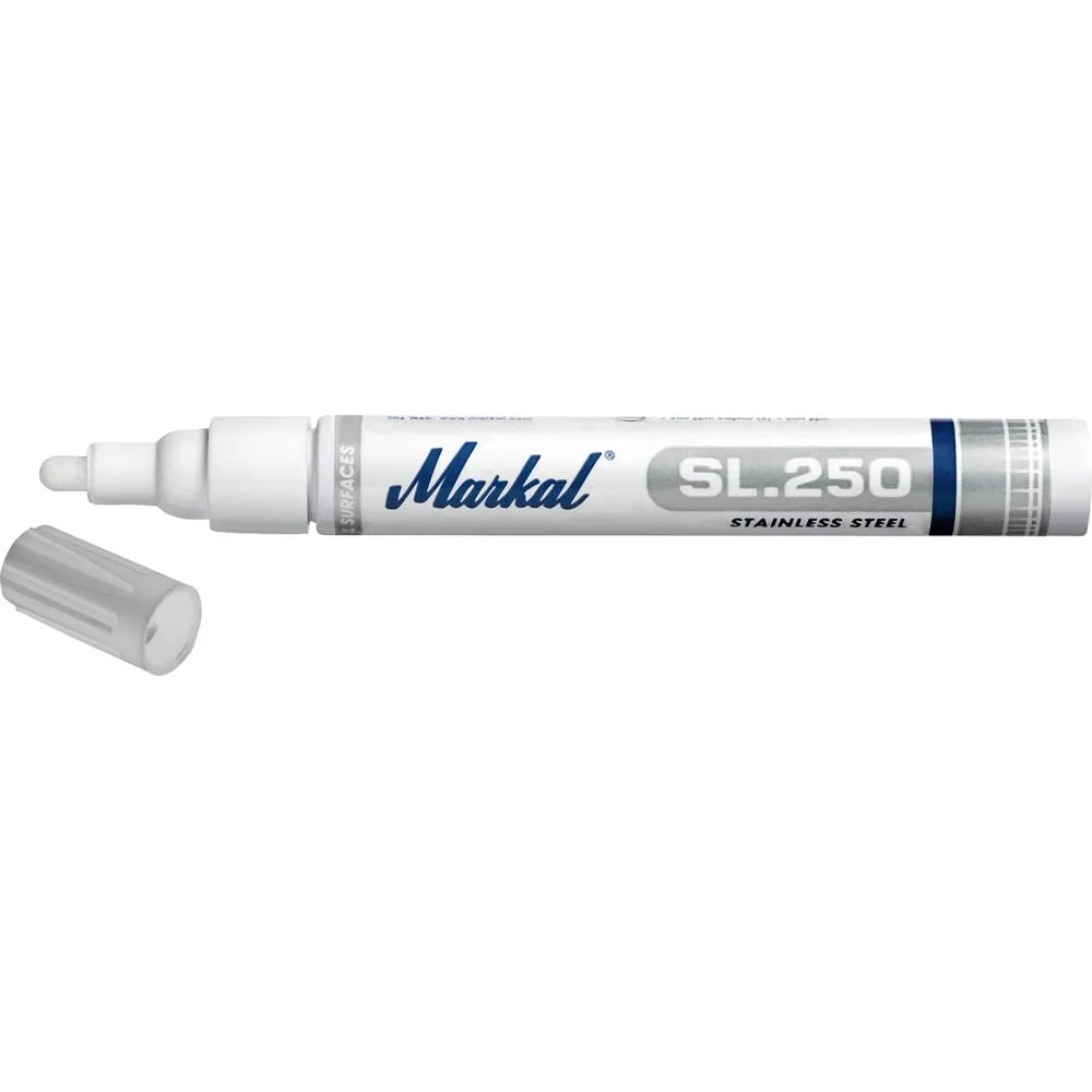 Markal Edelstahl-Lackmarker SL 250 weiß Produktbild img1 L