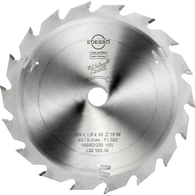 Produktbild von EDESSÖ - HW Kreissägeblatt für Akku-Handkreissäge ø165 x 1,8 x 16mm Z18W