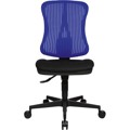 Produktbild von Topstar® - Drehstuhl Head Point schwarz/blau, Rückenlehne Netzbezug