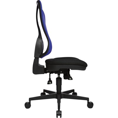 Produktbild von Topstar® - Drehstuhl Head Point schwarz/blau, Rückenlehne Netzbezug