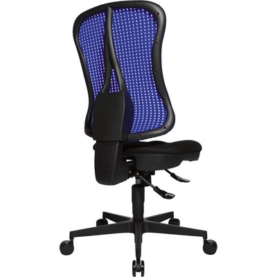 Produktbild von Topstar® - Drehstuhl Head Point schwarz/blau, Rückenlehne Netzbezug