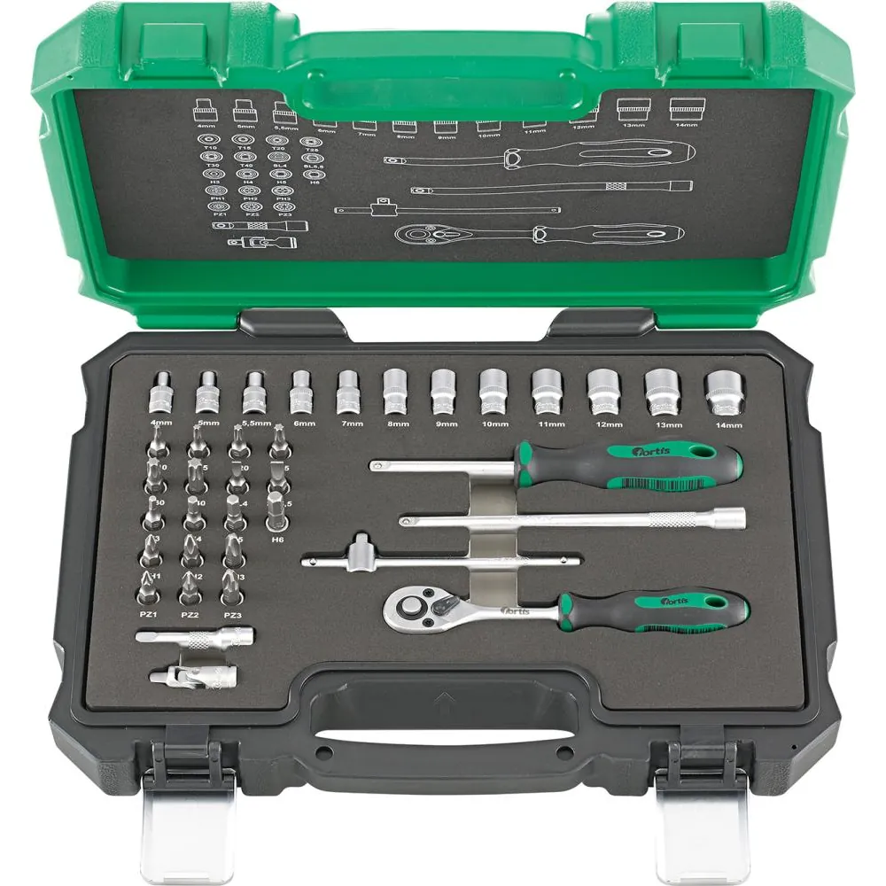 FORTIS Steckschlüssel-Garnitur 1/4" 36-teilig Produktbild img1 L