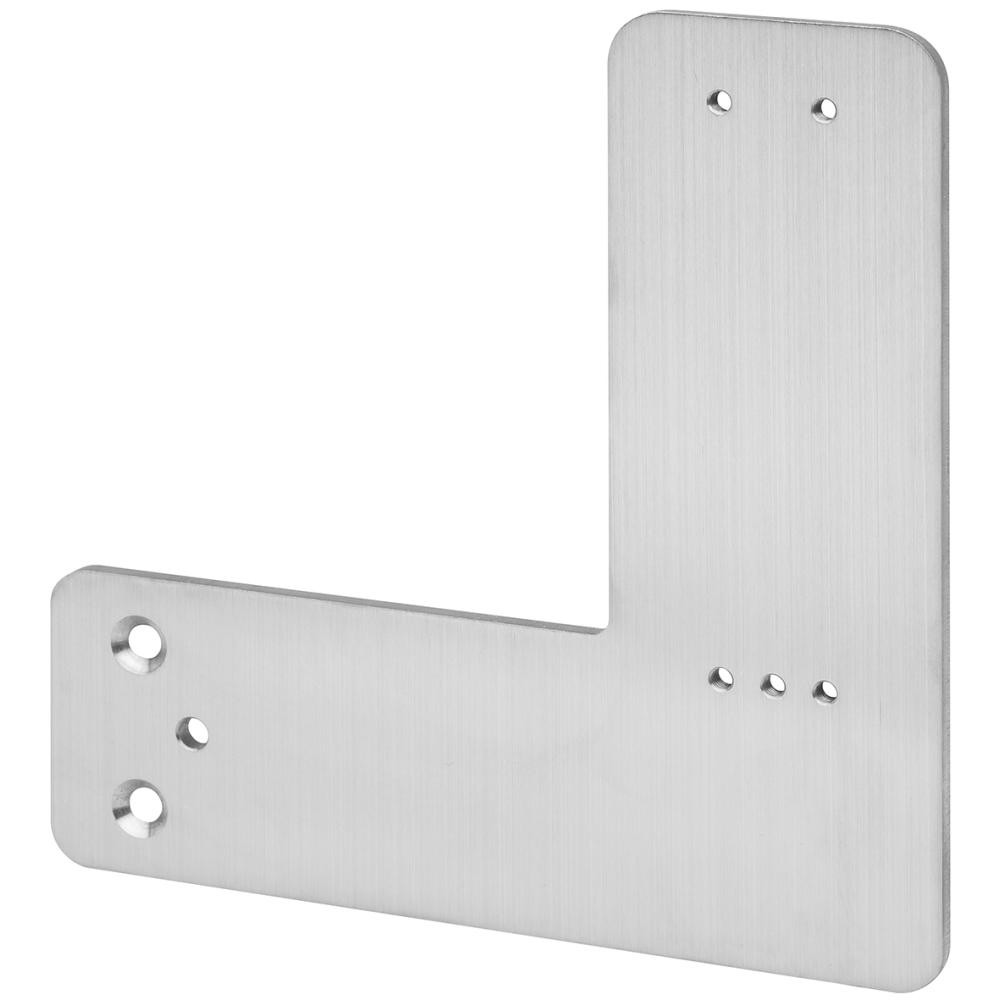 DENI® Montagewinkel, für Türwächter, zum Aufschrauben, silbergrau Produktbild img1 L