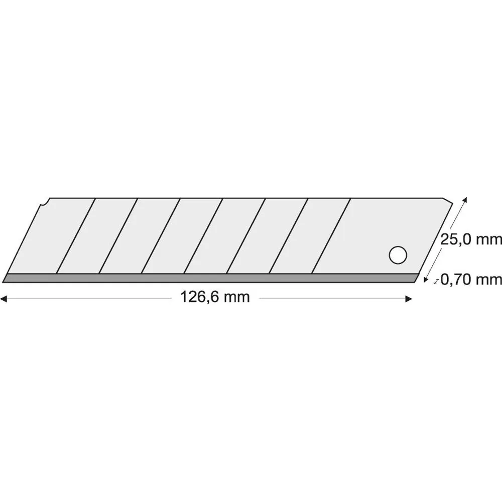 LUTZ BLADES Abbrechklinge 25mm, 10 Stück Produktbild img1 L