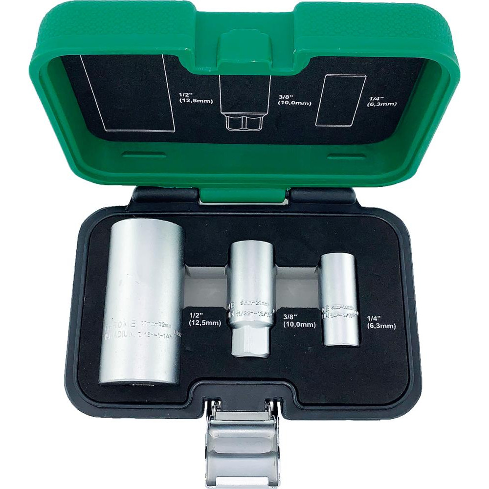 FORTIS Universal-Steckschlüssel-Garnitur 3-teilig 6-32mm Produktbild img2 L