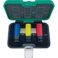 FORTIS Kraft-Steckschlüsseleinsatz-Satz mit Hülse 1/2" 3-teilig Produktbild img2 S