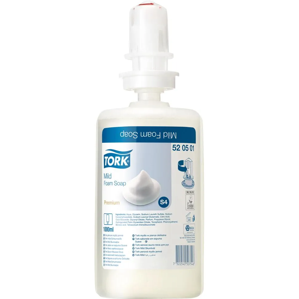 TORK Premium Seifenschaum 1 Liter S4 mild Produktbild img2 L