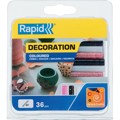 Produktbild von Rapid® - Klebesticks Glitzer ø7 x 90mm, weiß/schwarz/pink