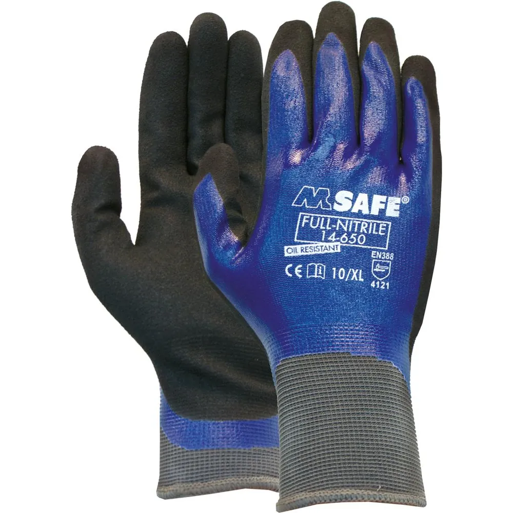 OXXA Handschuh M-Safe 14-650, Nitril, vollbeschichtet Produktbild img1 L