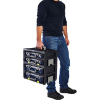 raaco CarryMore 80x2 mit 2 CL 80 4x8-9 Farbe: schwarz Produktbild
