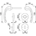 HOPPE® OT-Drückergarnitur mit Rosetten, Tôkyô 1710 Produktbild img1 S