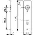 HOPPE® ZT-Kurzschild, London 202KP Produktbild