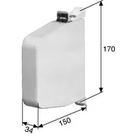 Produktbild von FRIDAVO - Gurtwickler 120502,mechanisch,weiß