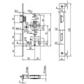 Produktbild von SAG - Einsteckschloss 1217000,BB72/8,D55,F24x235ktg,NiSi,DR