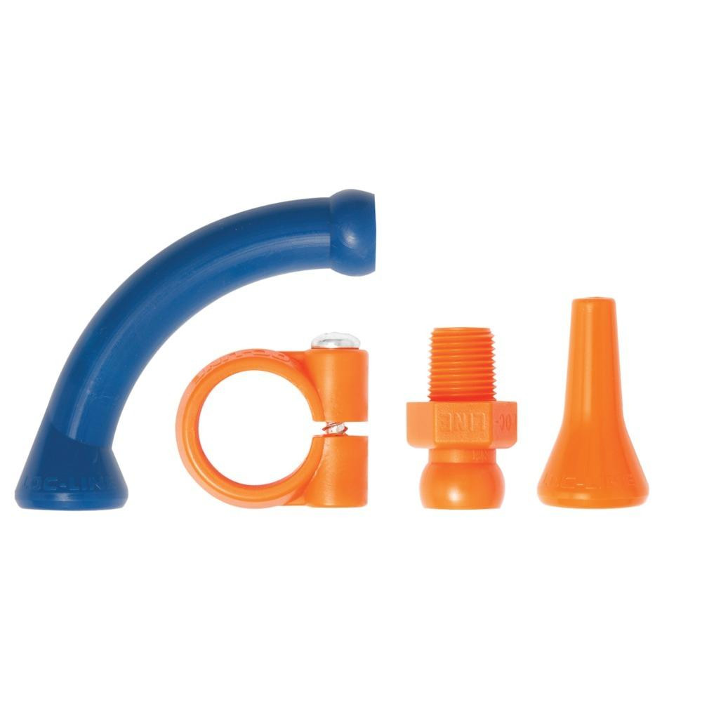 LOC-LINE® Kühlmittel-Schlauchbogen Set 90° 1/4" 8-teilig Produktbild img1 L