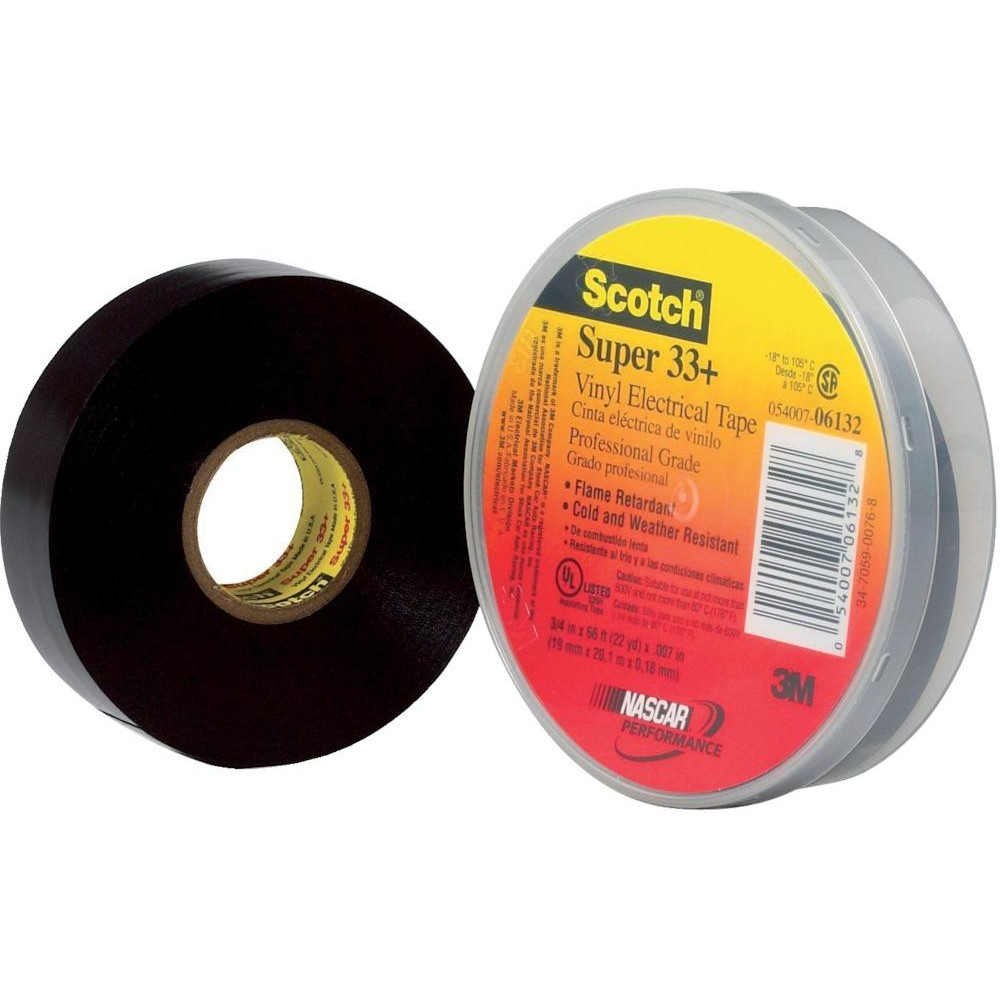 3M™ Elektroisolierband Scotch Super 33+, schwarz, 19mm x 20m Produktbild img1 L