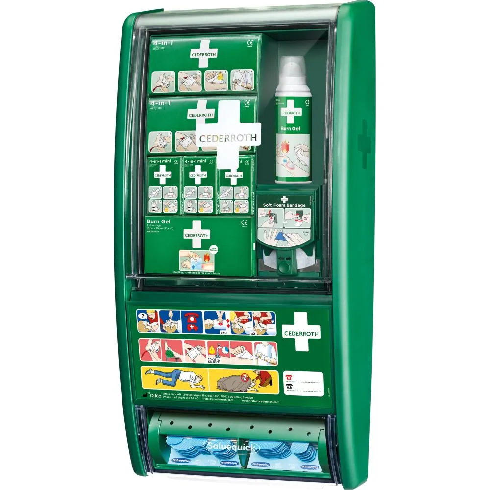 CEDERROTH Erste-Hilfe- und Verbrennungsstation incl. Inhalt Produktbild img1 L