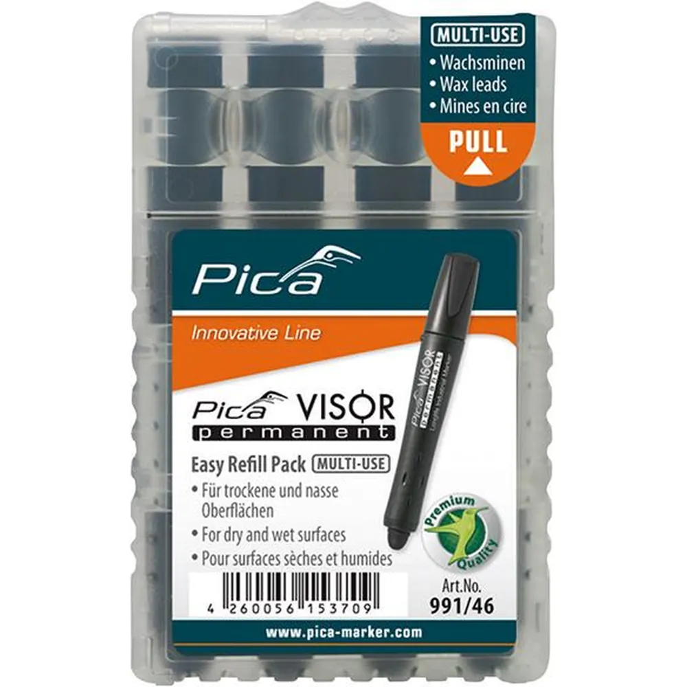 Pica Minen-Set für Permanentmarker VISOR Industrial schwarz Produktbild img1 L