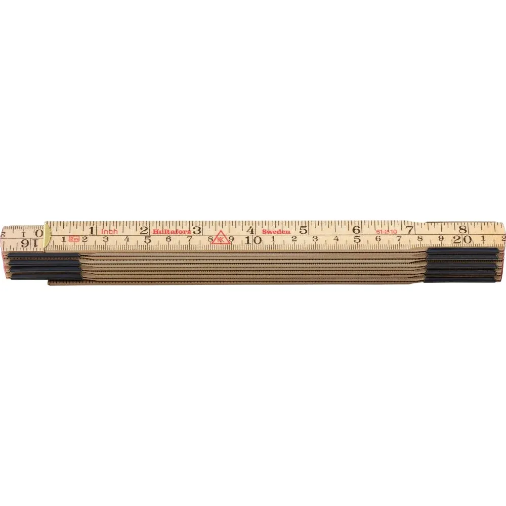 Hultafors Gliedermaßstab Birke 2m x 17mm natur Zoll/mm-Teilung Produktbild img1 L
