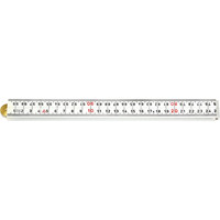 Hultafors Gliedermaßstab Kunststoff 1m x 13mm weiß 4 Glieder Produktbild