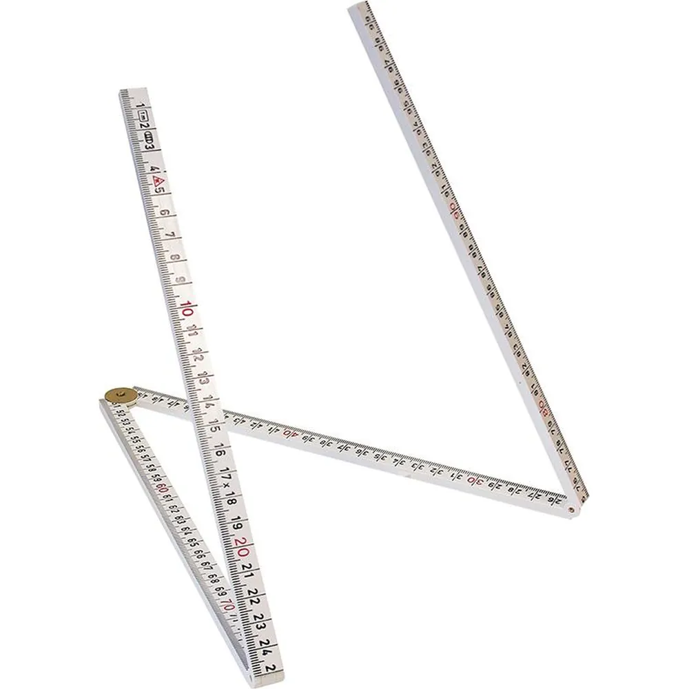 Hultafors Gliedermaßstab Kunststoff 1m x 13mm weiß 4 Glieder Produktbild img3 L