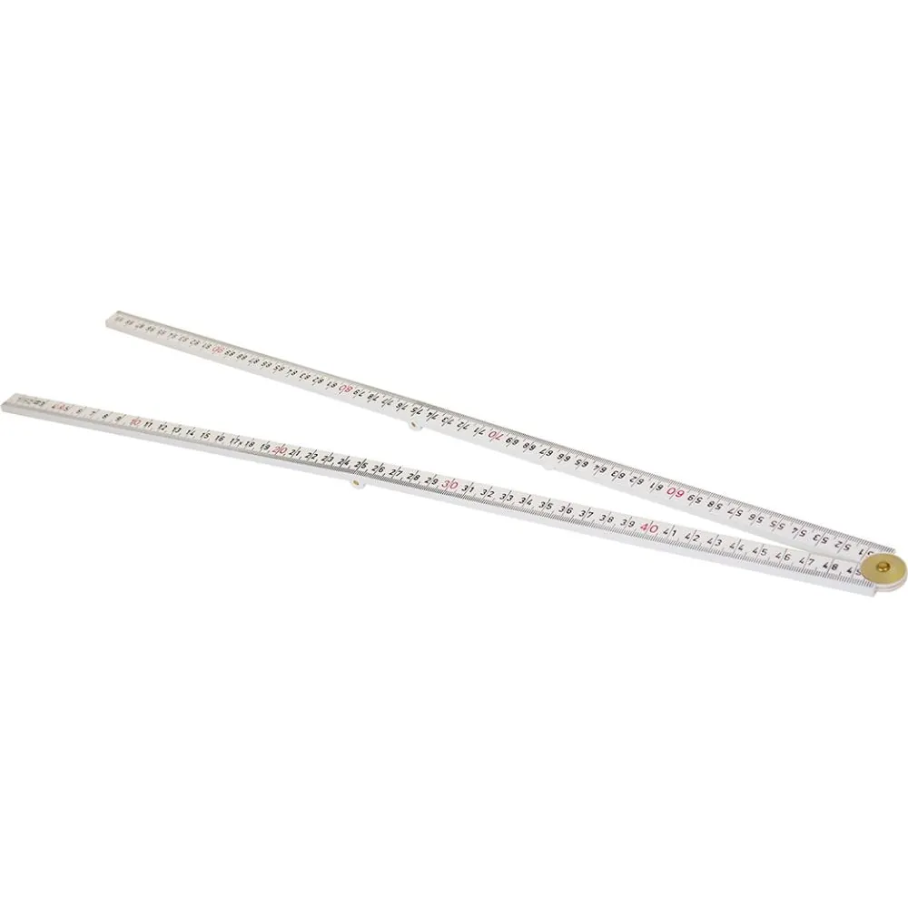 Hultafors Gliedermaßstab Kunststoff 1m x 13mm weiß 4 Glieder Produktbild img2 L