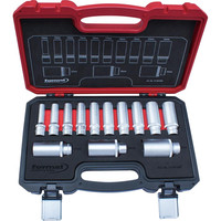 FORMAT Steckschlüsseleinsatz- Satz 12-kant 1/2" 10-32mm 13-teilig Produktbild