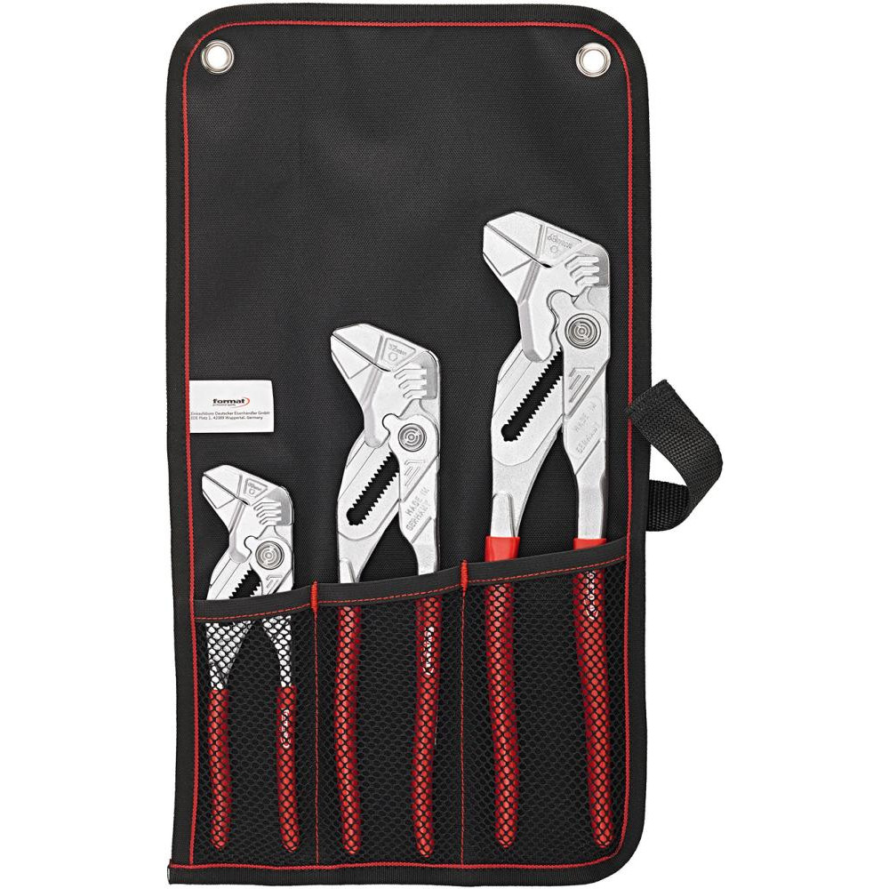 FORMAT Zangenschlüssel-Set 3-teilig 180, 250, 300mm in Rolltasche Produktbild img1 L
